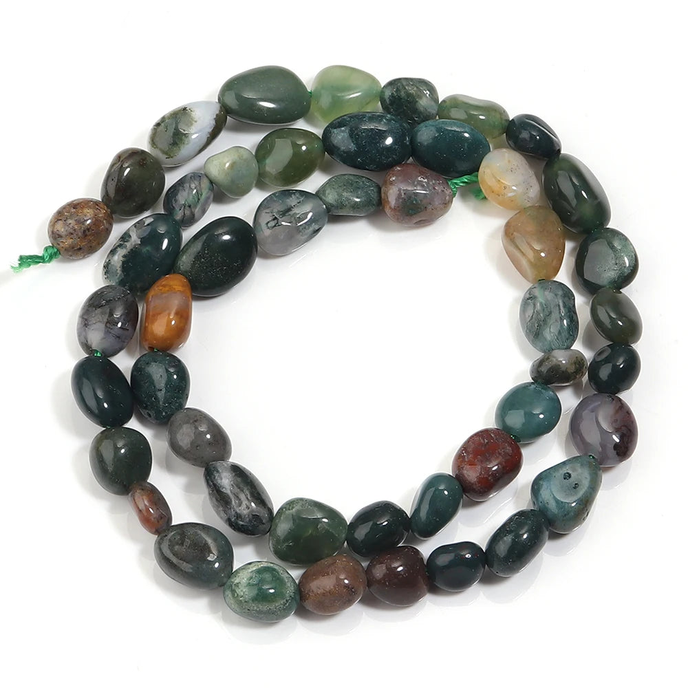 5-10mm Natural Irregular Stone Beads Agates Opal Jade Loose Spacer Beads For Making Jewelry DIY Bracelets Necklace Accessories