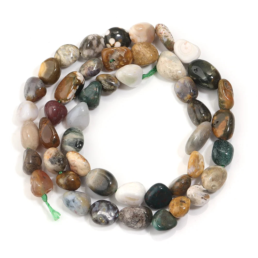 5-10mm Natural Irregular Stone Beads Agates Opal Jade Loose Spacer Beads For Making Jewelry DIY Bracelets Necklace Accessories