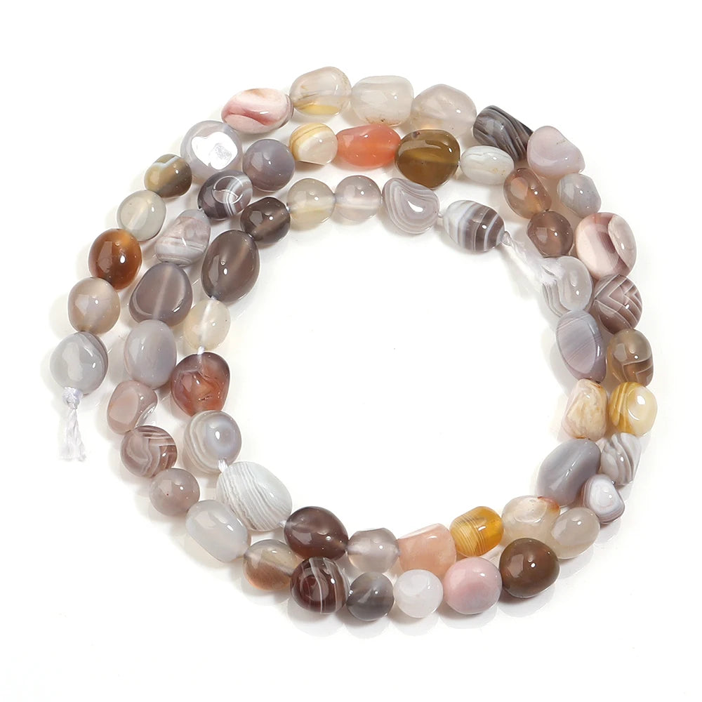 5-10mm Natural Irregular Stone Beads Agates Opal Jade Loose Spacer Beads For Making Jewelry DIY Bracelets Necklace Accessories